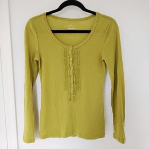 *Old Navy Chartreuse Long Sleeve Tee